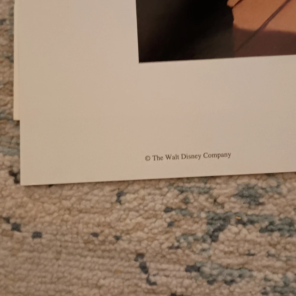 Snow White and the Seven Dwarfs Vtg Commemorative Lithograph